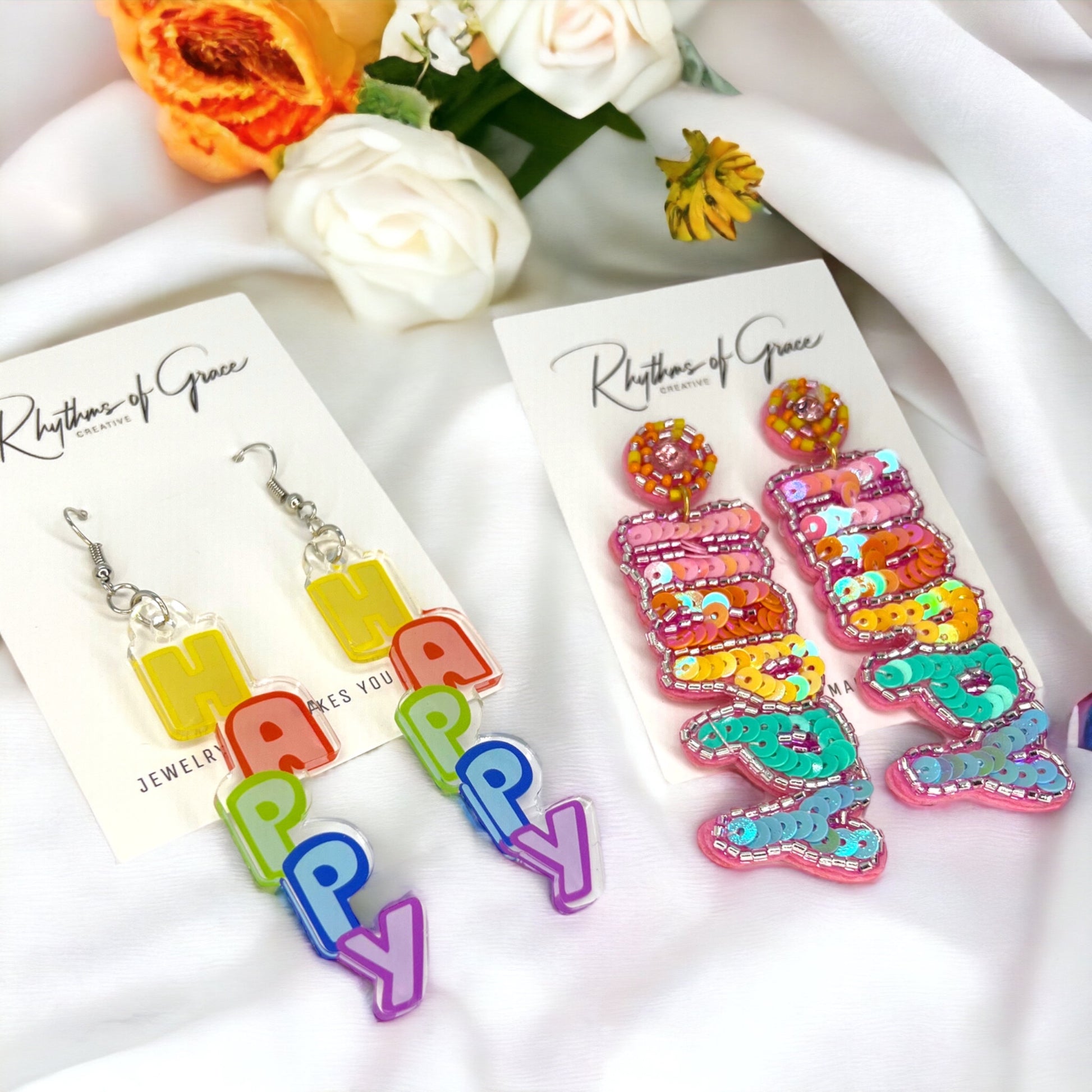 Joyful Vibes Only: Happy Earrings for Every Celebration! - Rhythms of Grace Creative