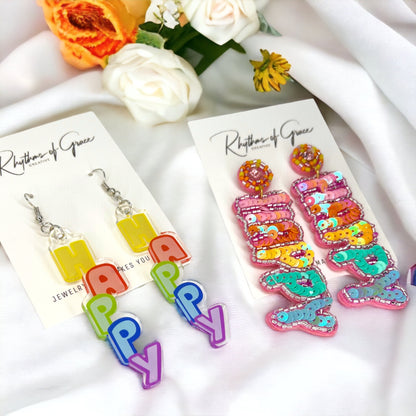 Joyful Vibes Only: Happy Earrings for Every Celebration! - Rhythms of Grace Creative