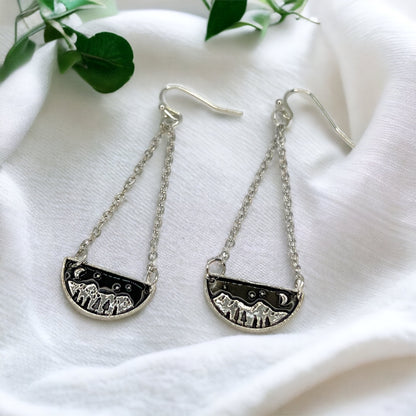 Adventure Awaits: Wanderlust Mountain Earrings - Redwood Forest Delights! - Rhythms of Grace Creative