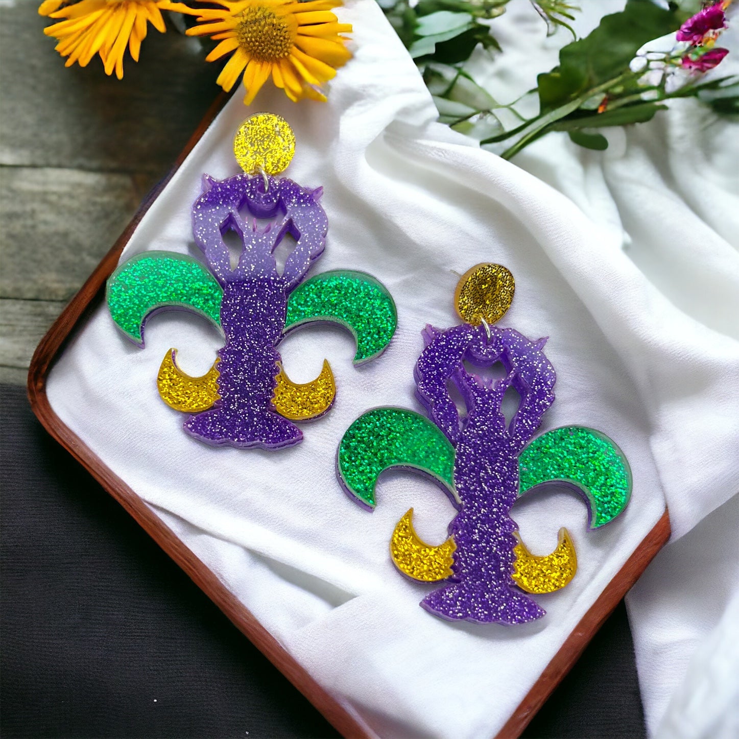 Sparkle & Shine: Festive Mardi Gras Earrings in Four Stunning Styles! - Rhythms of Grace Creative