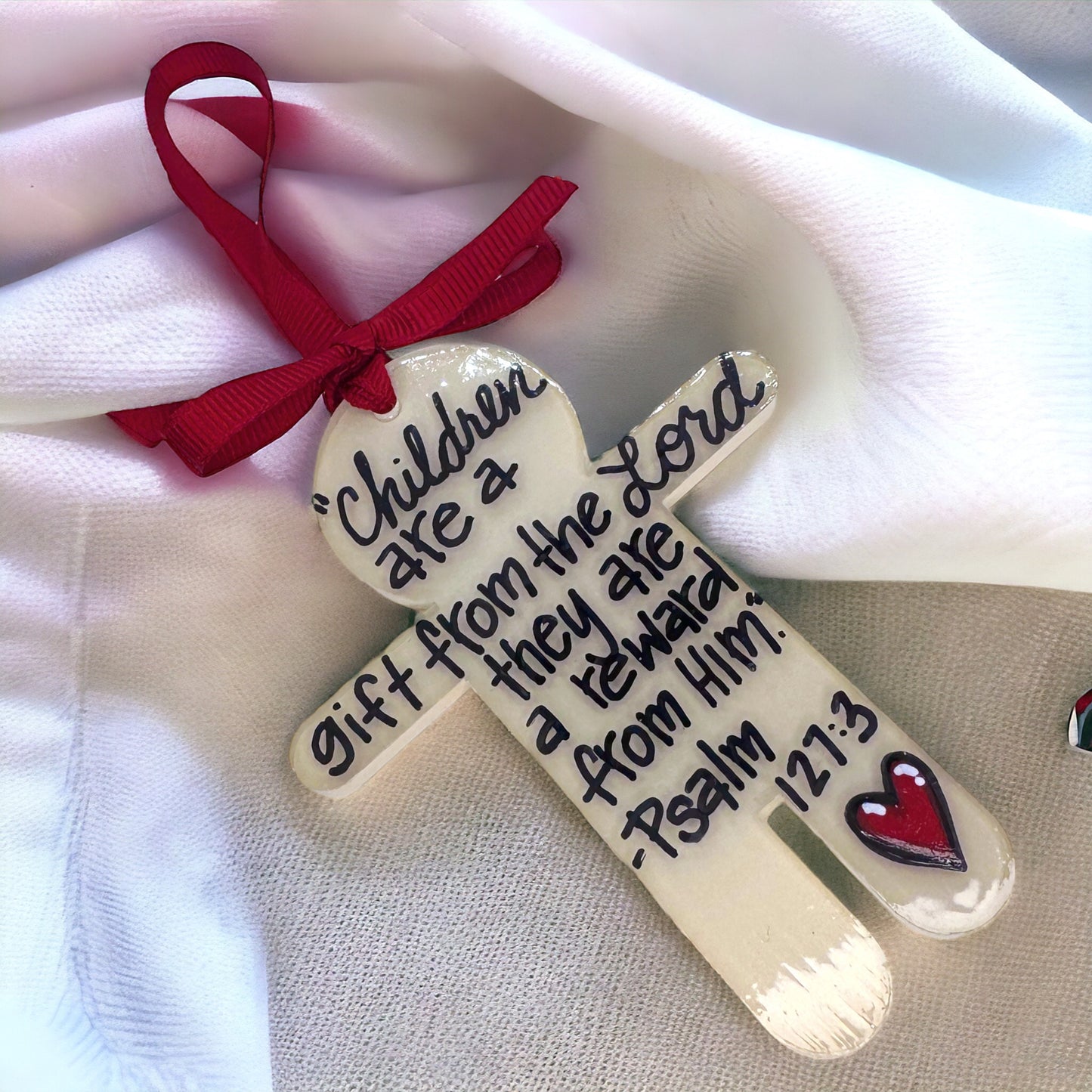 Handmade Child Christmas Ornament - A Cherished Personality Keepsake!