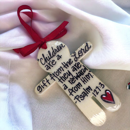 Handmade Child Christmas Ornament - A Cherished Personality Keepsake!