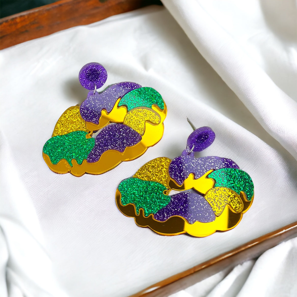Sparkle & Shine: Festive Mardi Gras Earrings in Four Stunning Styles! - Rhythms of Grace Creative