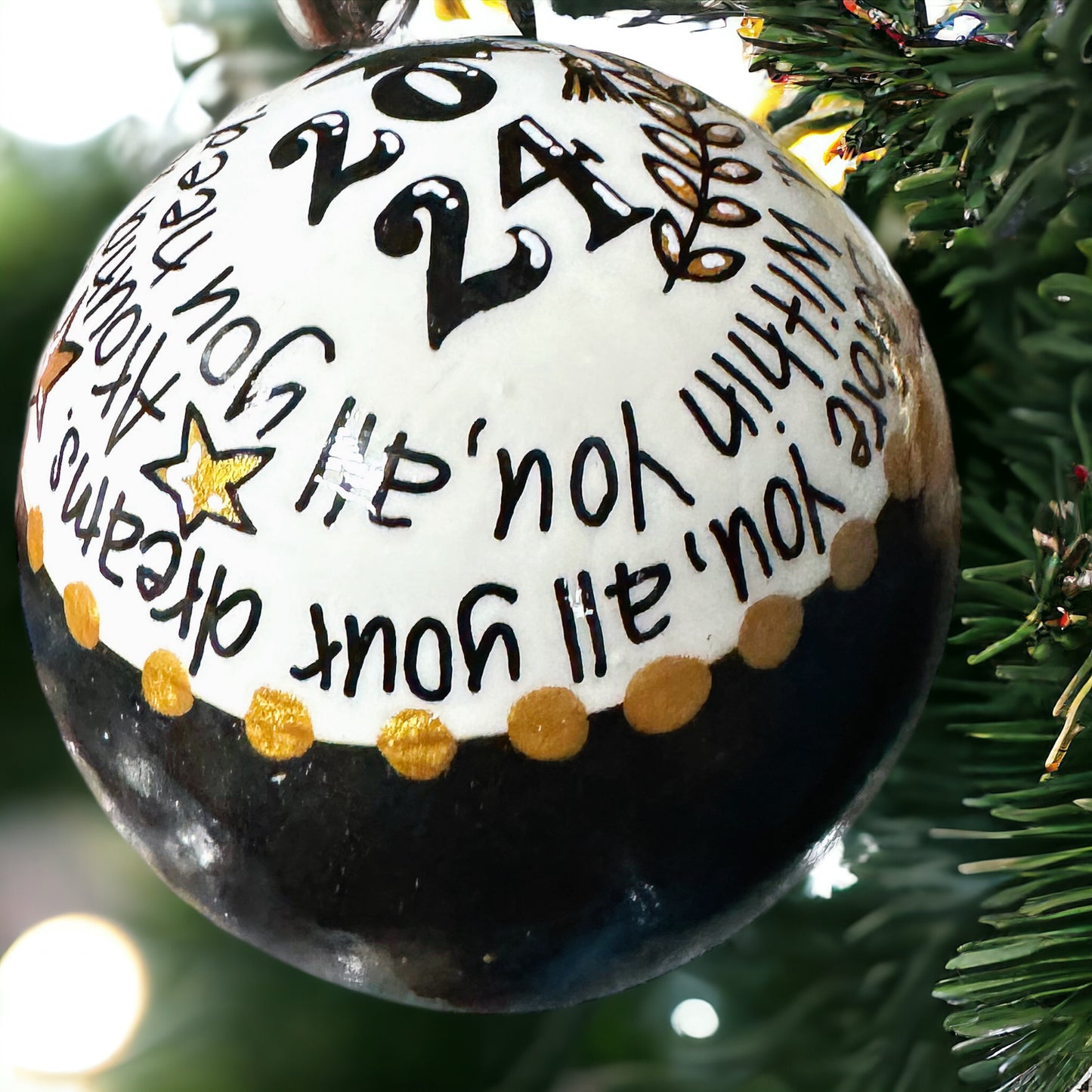 Christmas Ornament: Class of [YEAR] Graduate - Behind You, Before You, Around You, Within You