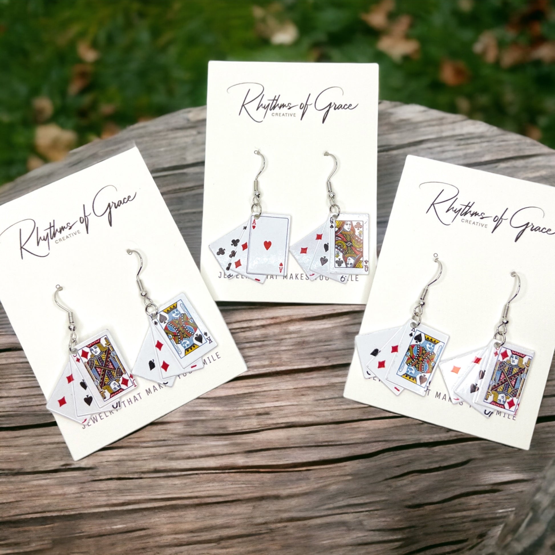 Get Your Game On with Our Playing Cards Earrings! 🌟 - Rhythms of Grace Creative
