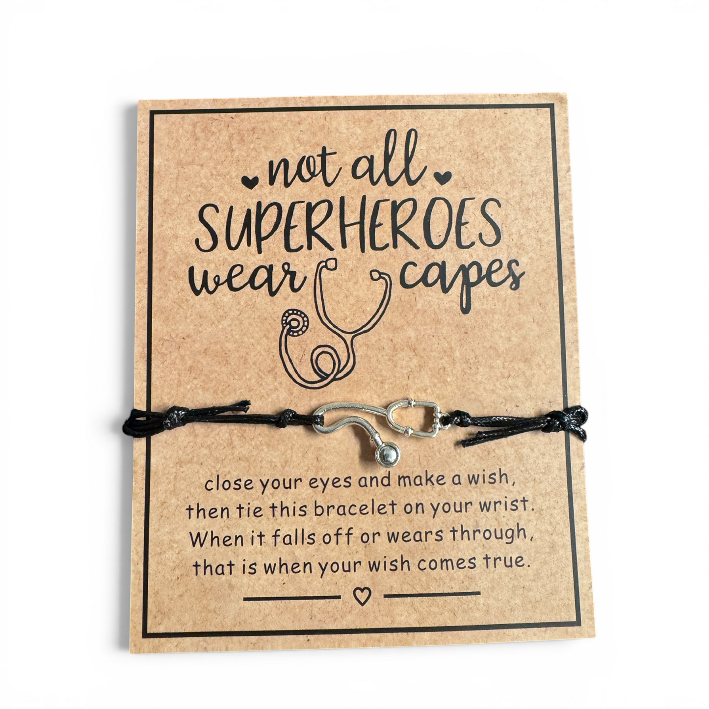 Stethoscope & Strength – Nurse Wish Bracelet for RN, LPN, & Heroes in Scrubs