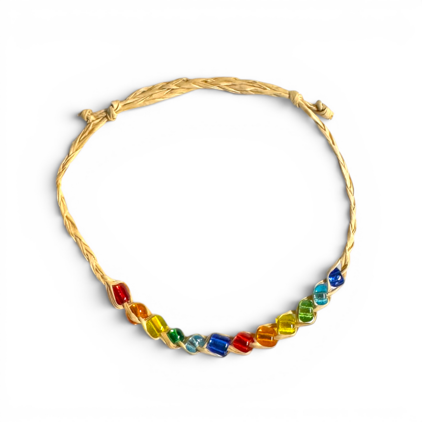 Rainbow Beaded Friendship Bracelet - The Perfect Accessory! 🌈