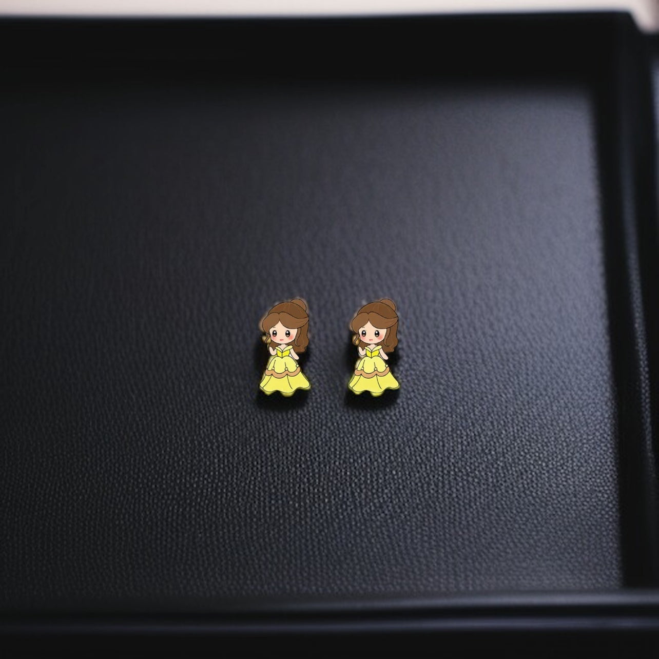 Enchanting Cartoon Princess Stud Earrings - Sparkle Like Royalty! 👑