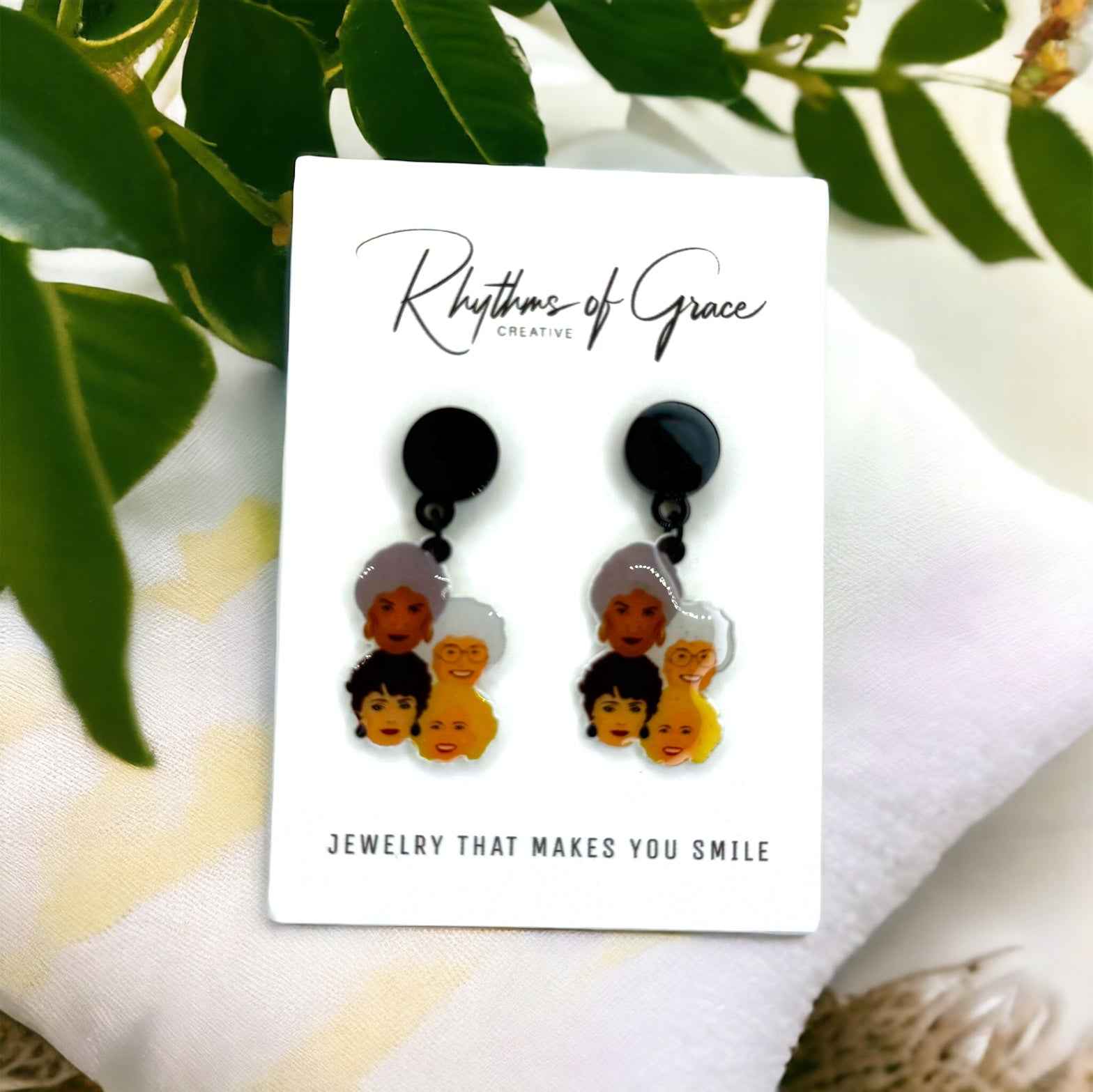 Stay Golden – Golden Girls Earrings for Fierce, Fabulous Fans 🌴