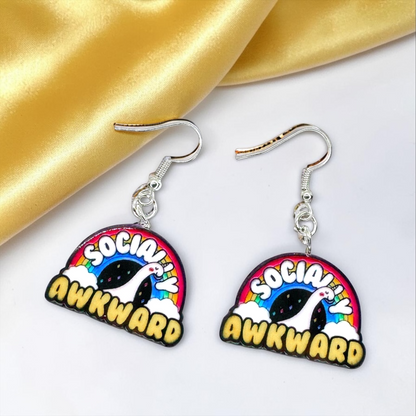 Socially Awkward Earrings - Embrace the Charm of Quirkiness!