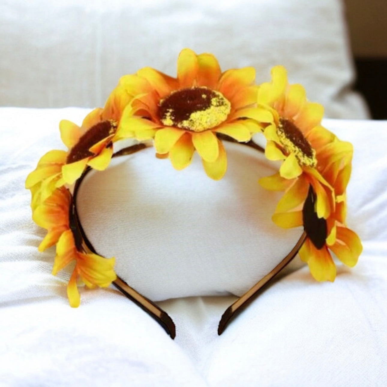 Sunflower Headband - Boho Chic Headpiece 🌻 - Rhythms of Grace Creative