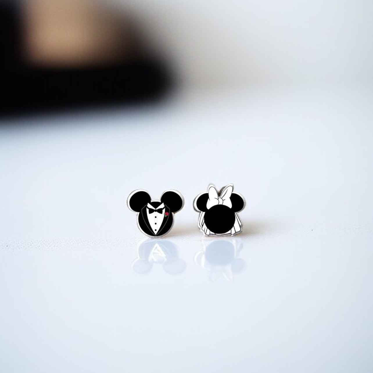 Celebrate Your Love with Our Wedding Mouse Ear Studs!💍