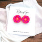 Donut Earrings - Donut Studs, Food Earrings, Donut Studs, Handmade Earrings, Sprinkle Donut