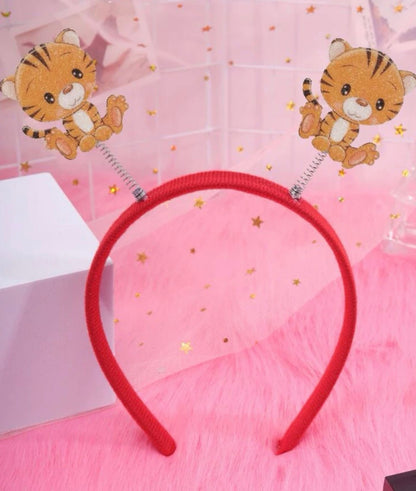 Tiger Headband - Tiger Headpiece, Tiger Costume, Animal Headband, Tiger Cartoon, Kids Tiger Headband - Rhythms of Grace Creative