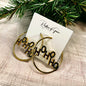 Holiday Sparkle Alert: Red & Green Glitter Christmas Hoop Earrings