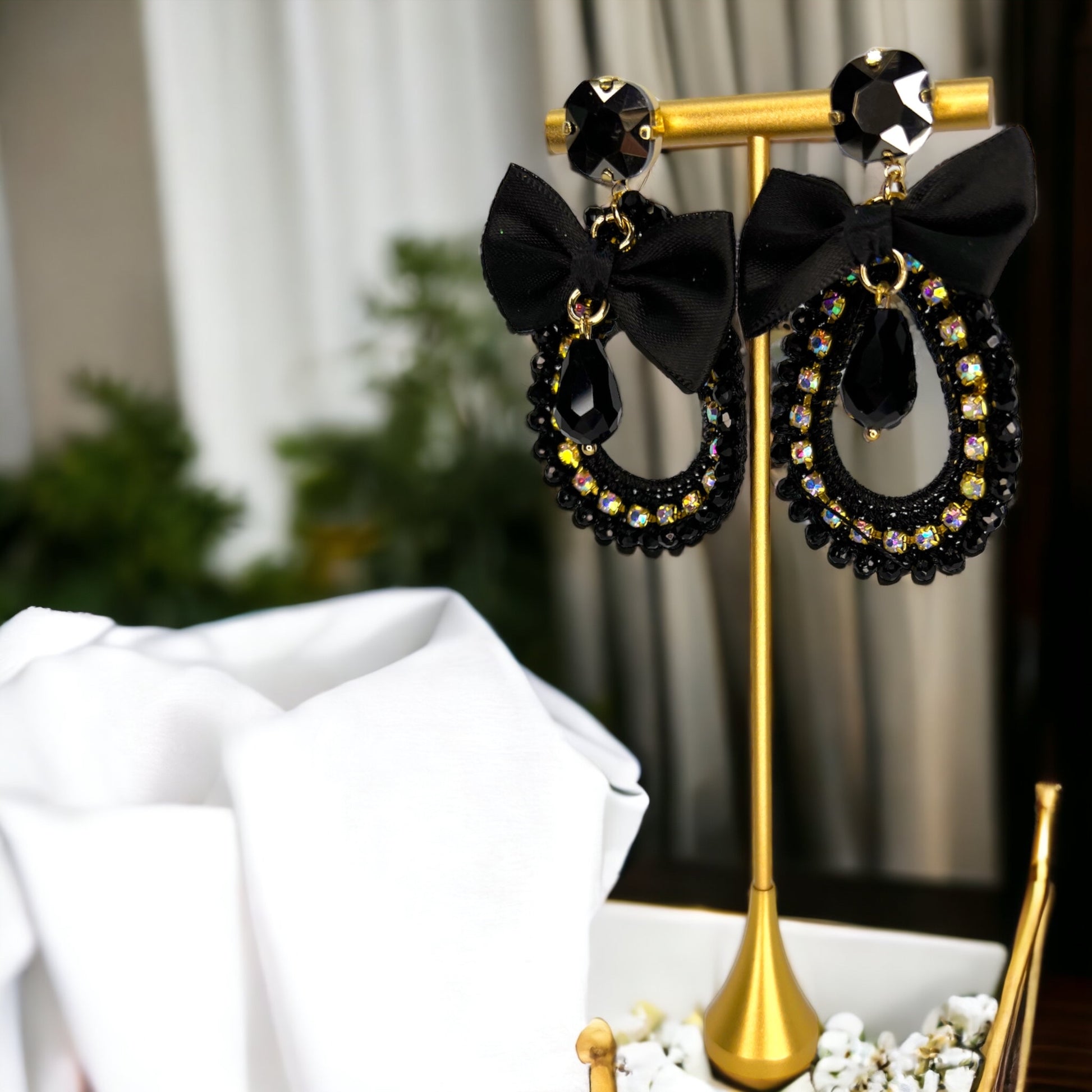 Chic Derby Dangle Earrings: Black Elegance for Every Celebration! - Rhythms of Grace Creative
