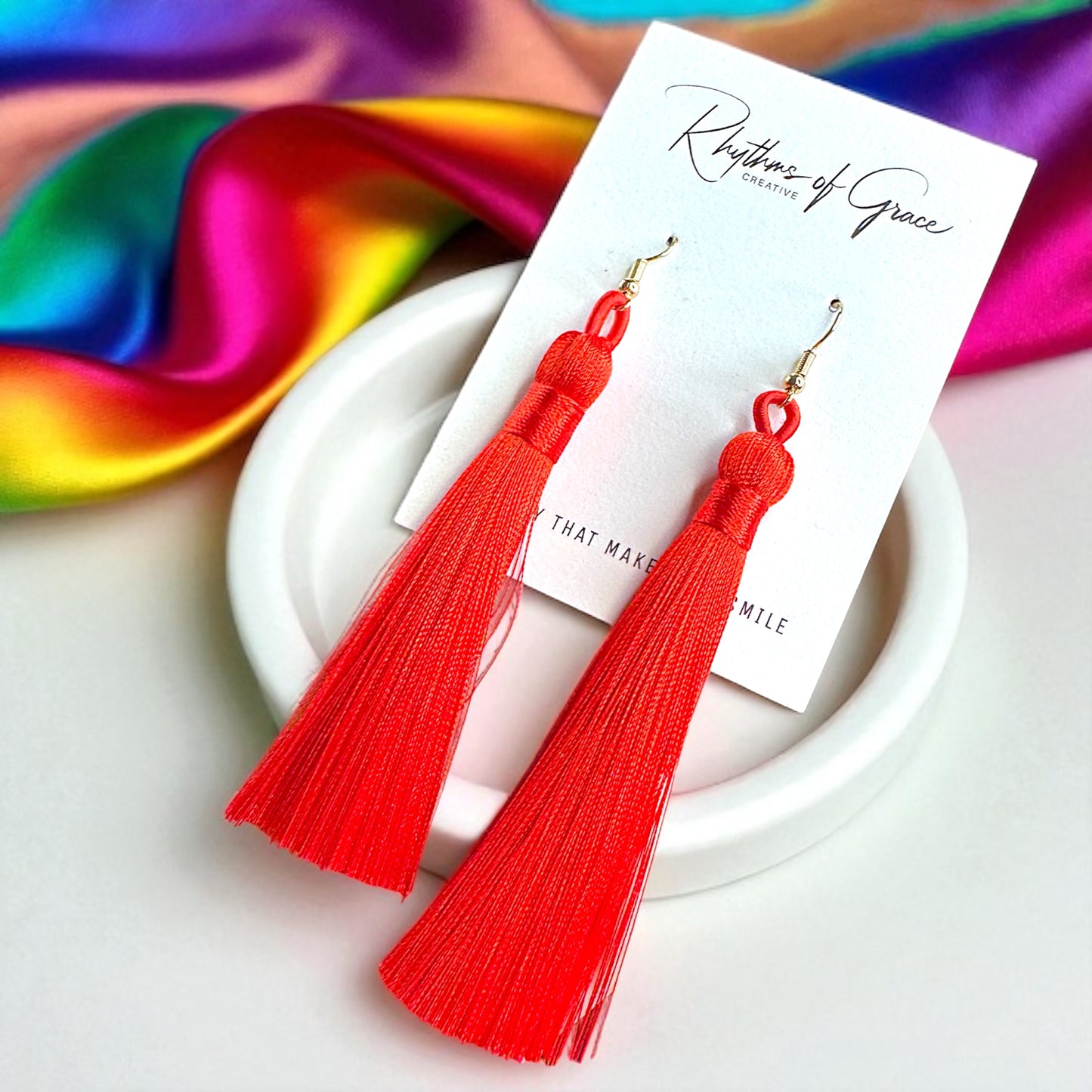 Tassel Power: Colorful Boho Dangle Earrings in 9 Vibrant Shades!