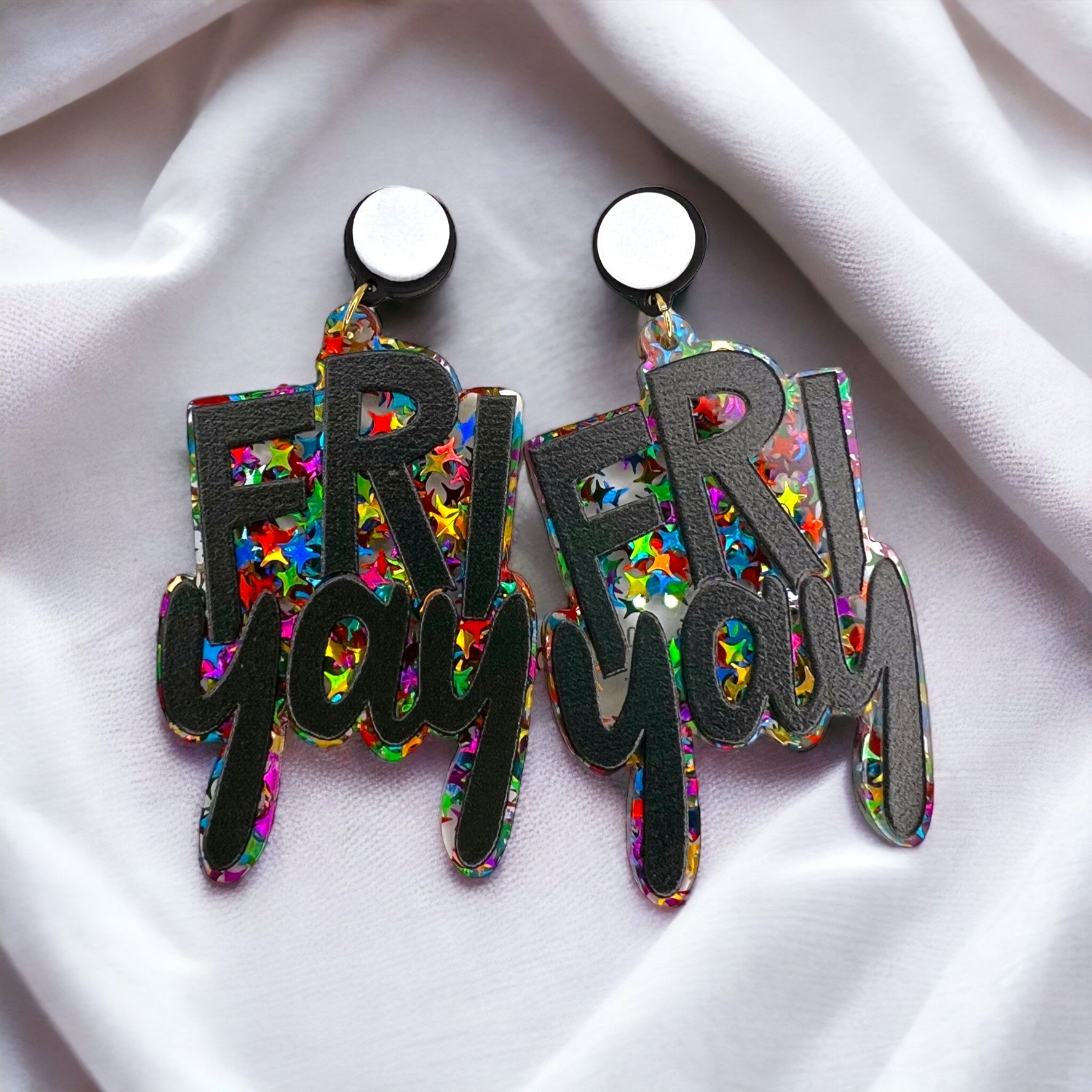 FRIYAY Earrings: Your Weekend Statement Piece! ✨ - Rhythms of Grace Creative