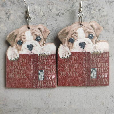 Back to School Animal Teacher Earrings – Cat, Dog, Sloth & Grad Designs | Fun Teacher Accessories - Rhythms of Grace Creative