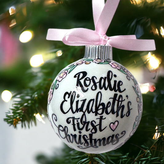 Baby's First Christmas Ornament: A Cherished Keepsake for Tiny Holiday Memories!