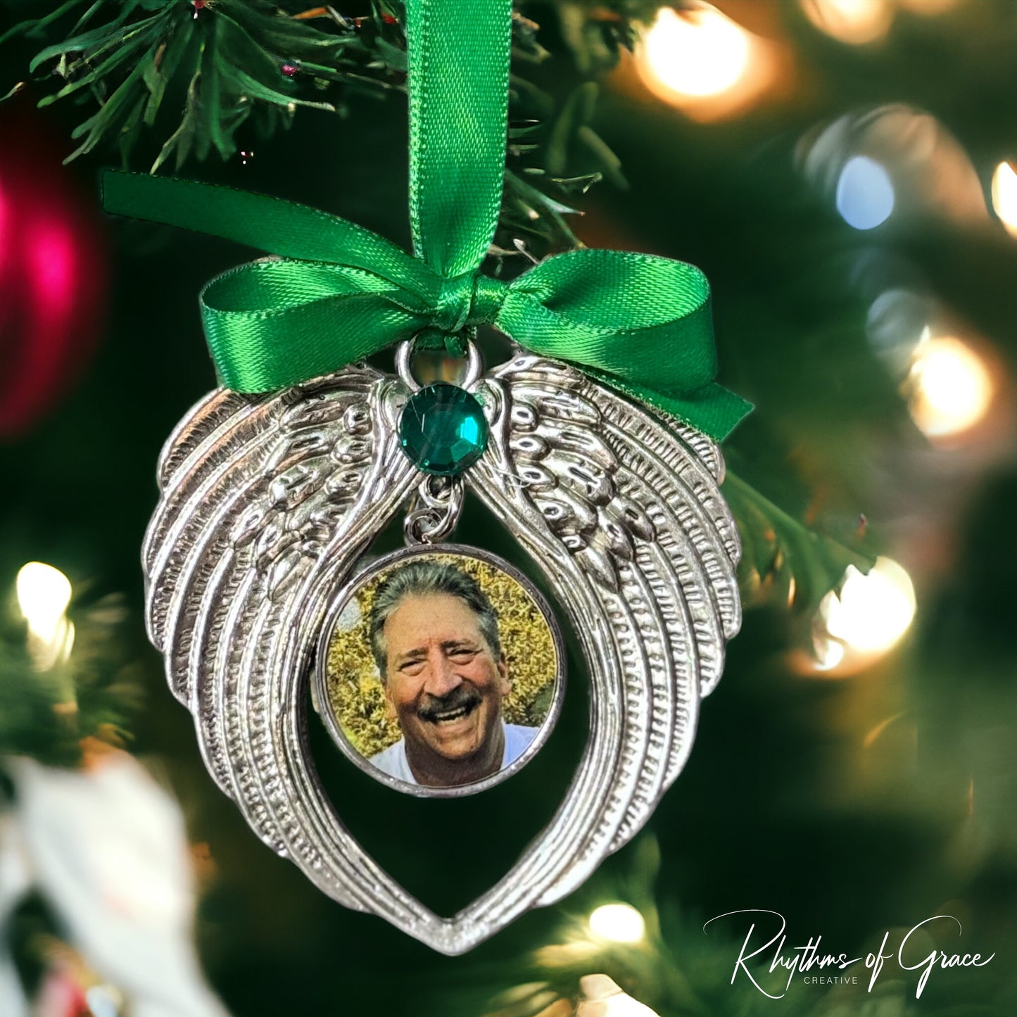 Heavenly Angel Wings Memorial Ornament – Custom Keepsake for Cherished Memories