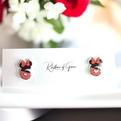 Whimsical Number Stud Earrings: Celebrate Your Age in Style!