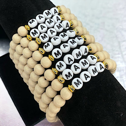 Spread the Mama Love: Stylish Stretchy Beaded Bracelet!