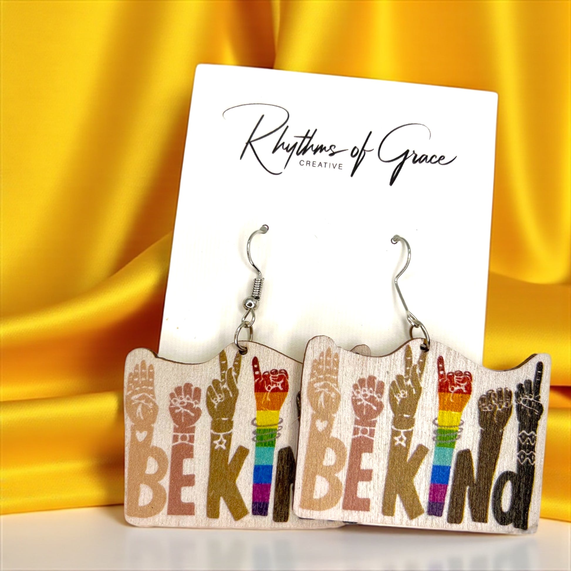 Kindness Earrings Collection: Spread Love & Positivity! 🌈 - Rhythms of Grace Creative