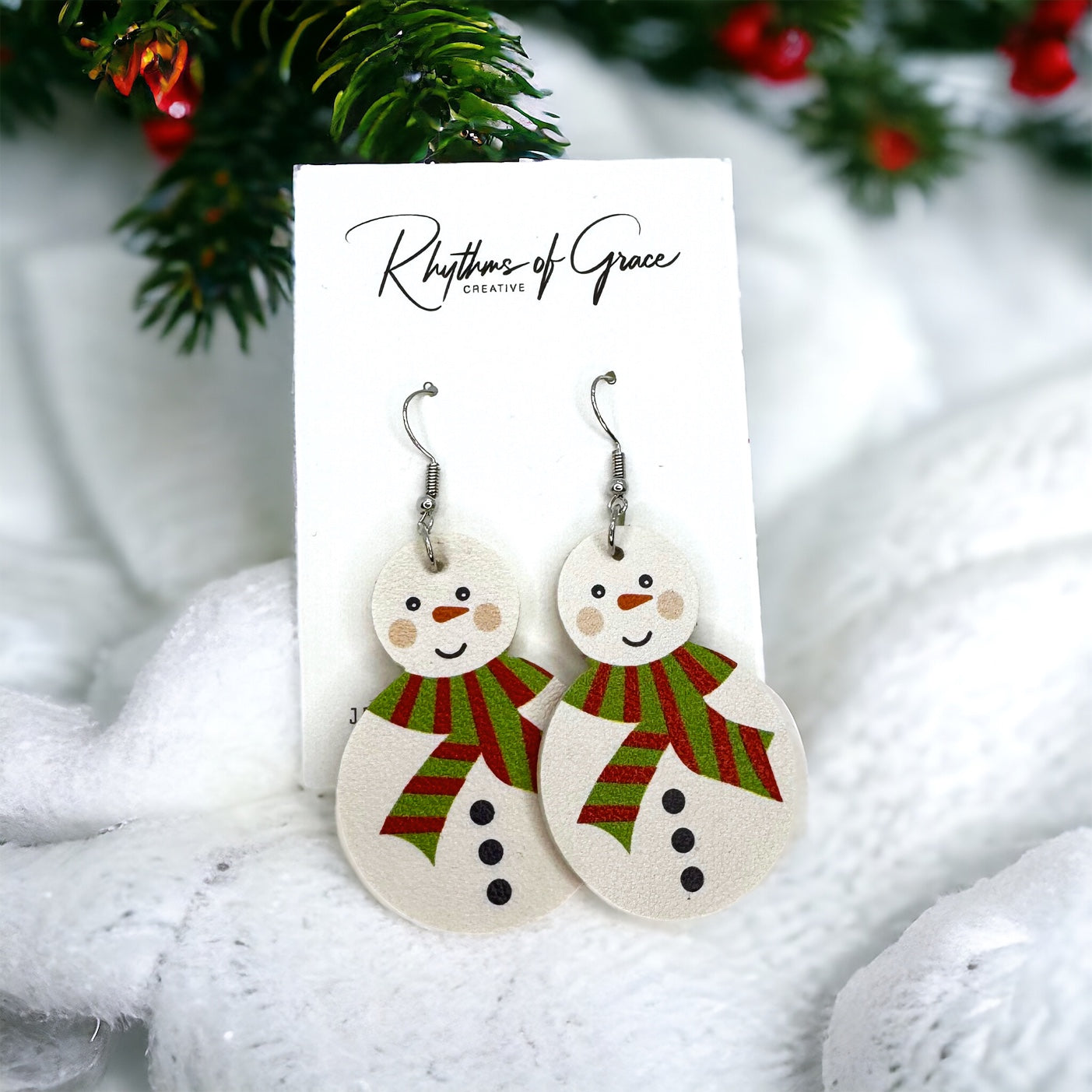 Frosty Fun for Your Ears: Snowman Dangle Earrings! ⛄✨