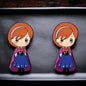 Enchanting Cartoon Princess Stud Earrings - Sparkle Like Royalty! 👑