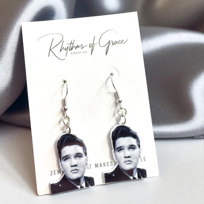 Rock Your Style: Elvis Presley Dangle Earrings - 12 Iconic Designs! 🎸
