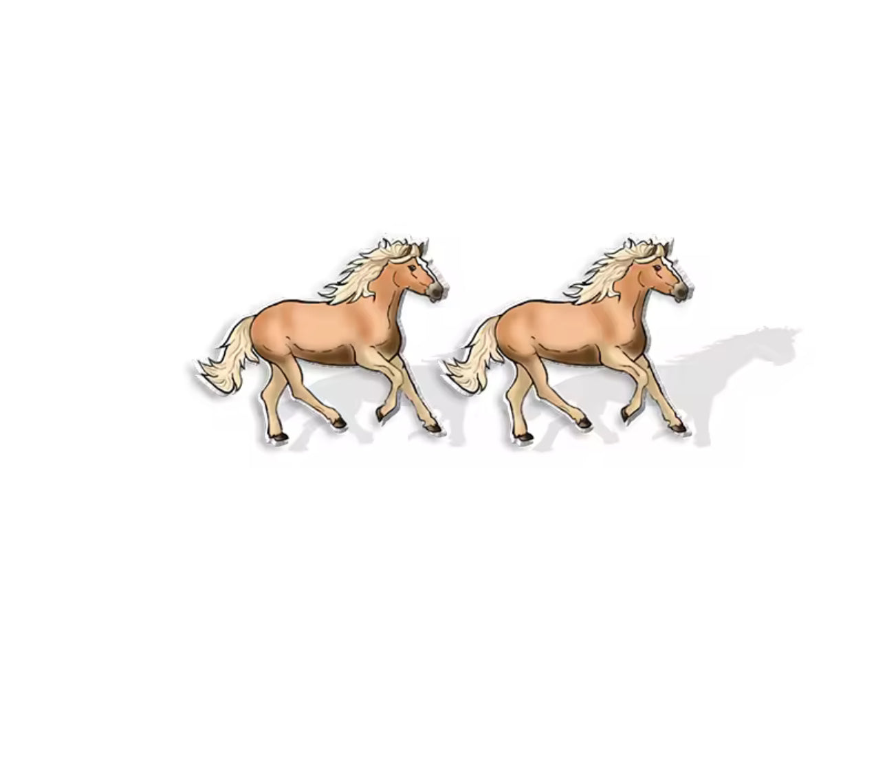 Hoofin' It in Style: Adorable Horse Stud Earrings!