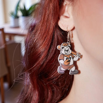 Teddy Bear Baseball Earrings - A Home Run for Your Style! ⚾🧸