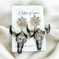Stunning Western Inspired Rhinestone Dangle Earrings - Boho Jewelry Statement Piece
