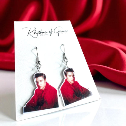 Rock Your Style: Elvis Presley Dangle Earrings - 12 Iconic Designs! 🎸