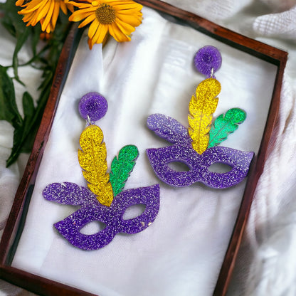 Sparkle & Shine: Festive Mardi Gras Earrings in Four Stunning Styles! - Rhythms of Grace Creative