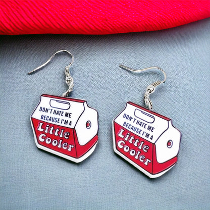 Don’t Hate Me ’Cause I’m a Little Cooler – Punny Earrings