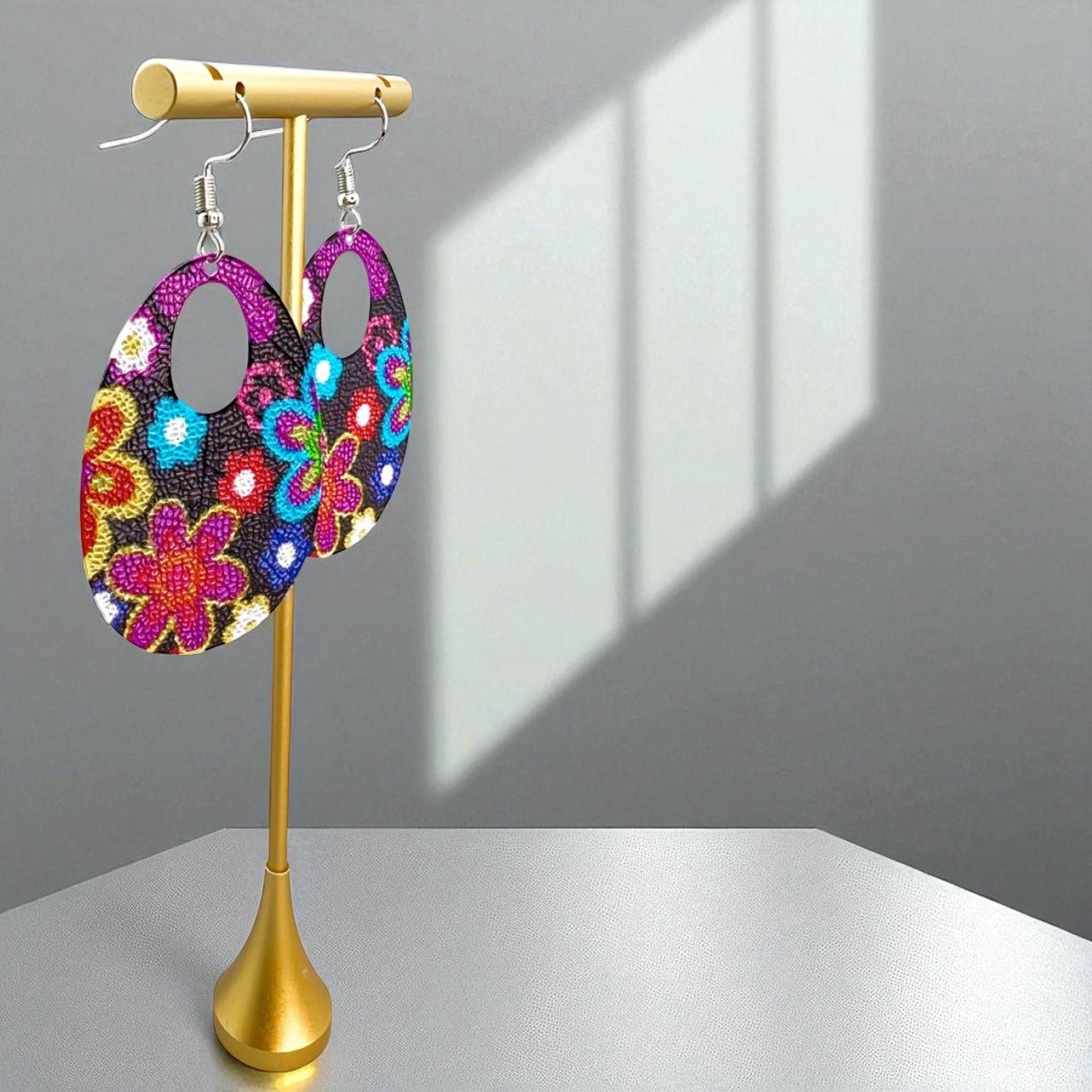 Colorful Hippie Chic Dangle Earrings – Groovy Style Awaits!✌️
