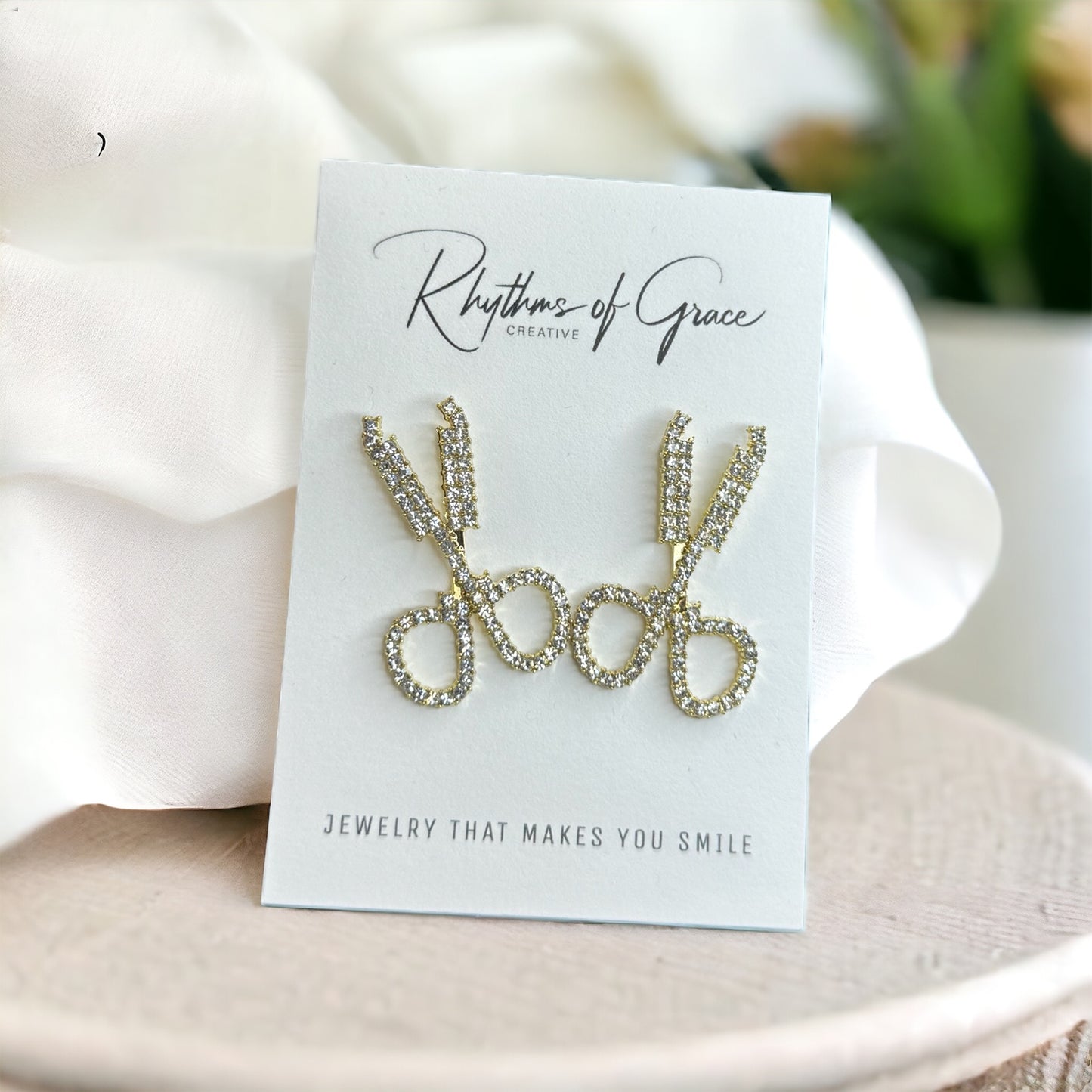 Snip, Sparkle, and Shine: Stylish Scissor Earrings for Trendsetting Stylists!