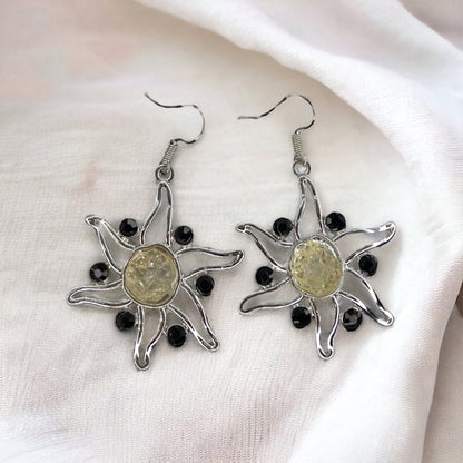 Celestial Sunshine Earrings - Elevate Your Cosmic Style! 🌙 - Rhythms of Grace Creative