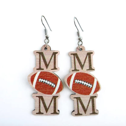 Score Style Points: Fun Sports Mom Dangle Earrings!