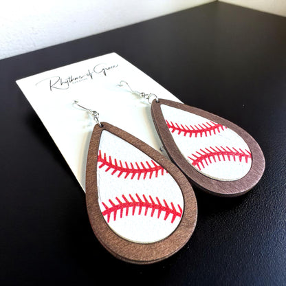 Swing into Style: Catchy Baseball Dangle Earrings for Every Fan!