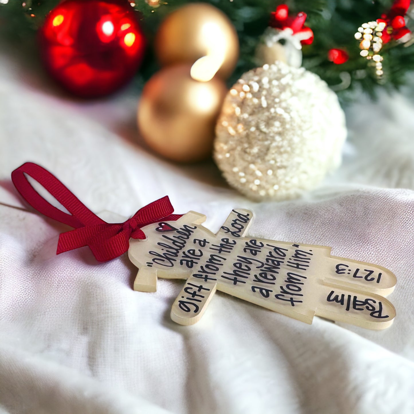 Handmade Child Christmas Ornament - A Cherished Personality Keepsake!