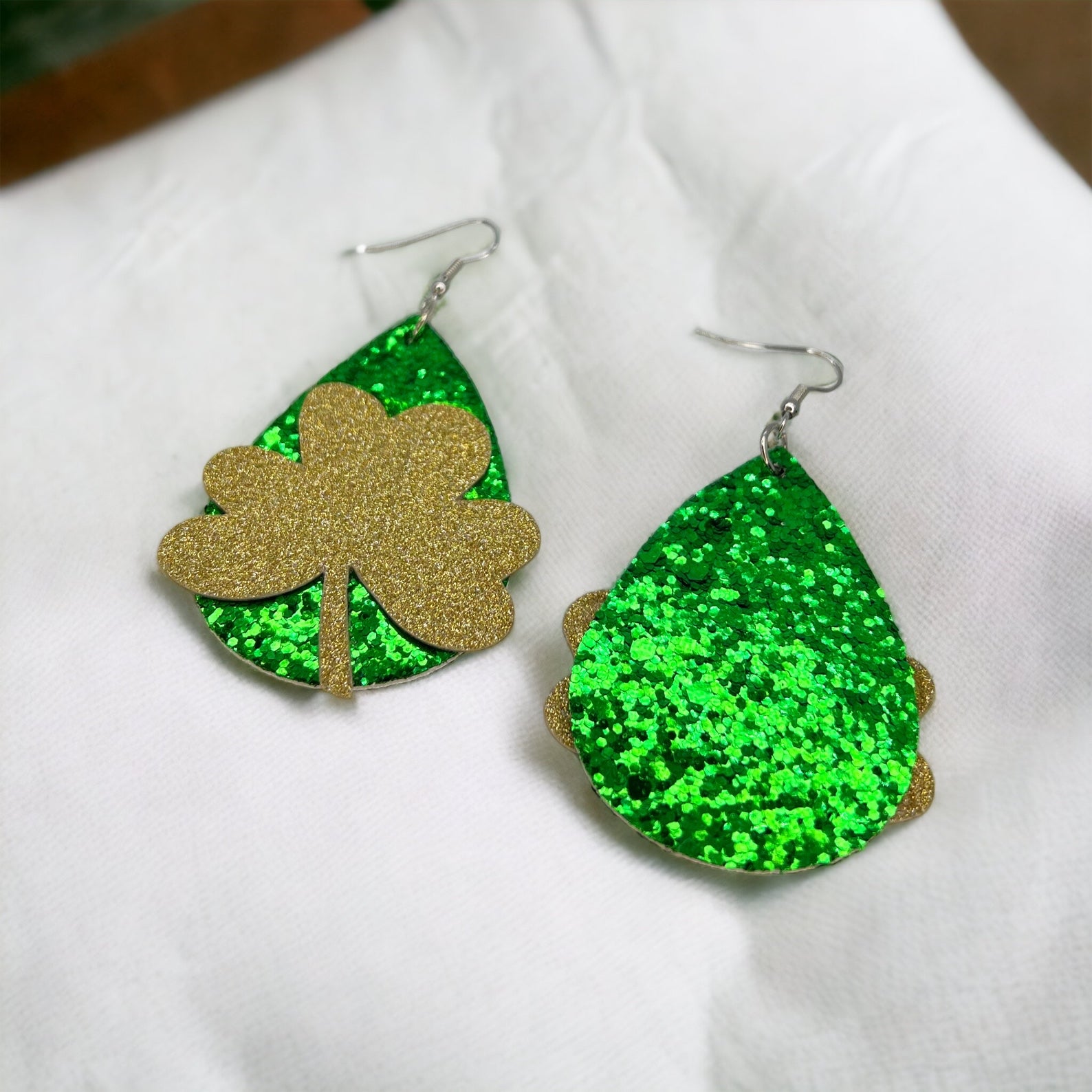 Lucky Shamrock Earrings - Your Perfect St. Patrick's Day Accessory! 🍀 - Rhythms of Grace Creative
