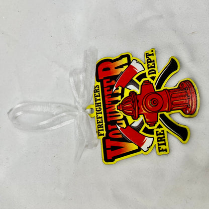 Firefighters Volunteer - Fire Dept Sublimation Ornament 
Ignite Your Holiday Spirit!