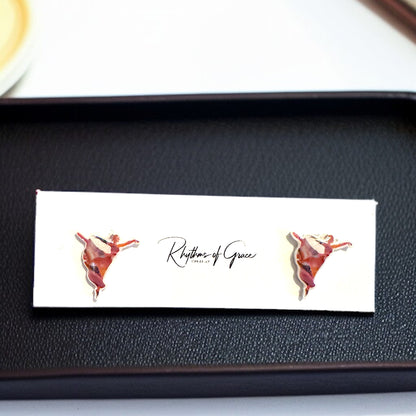Sparkle Like a Superstar: Dancer Stud Earrings for Every Twirl and Tumble!