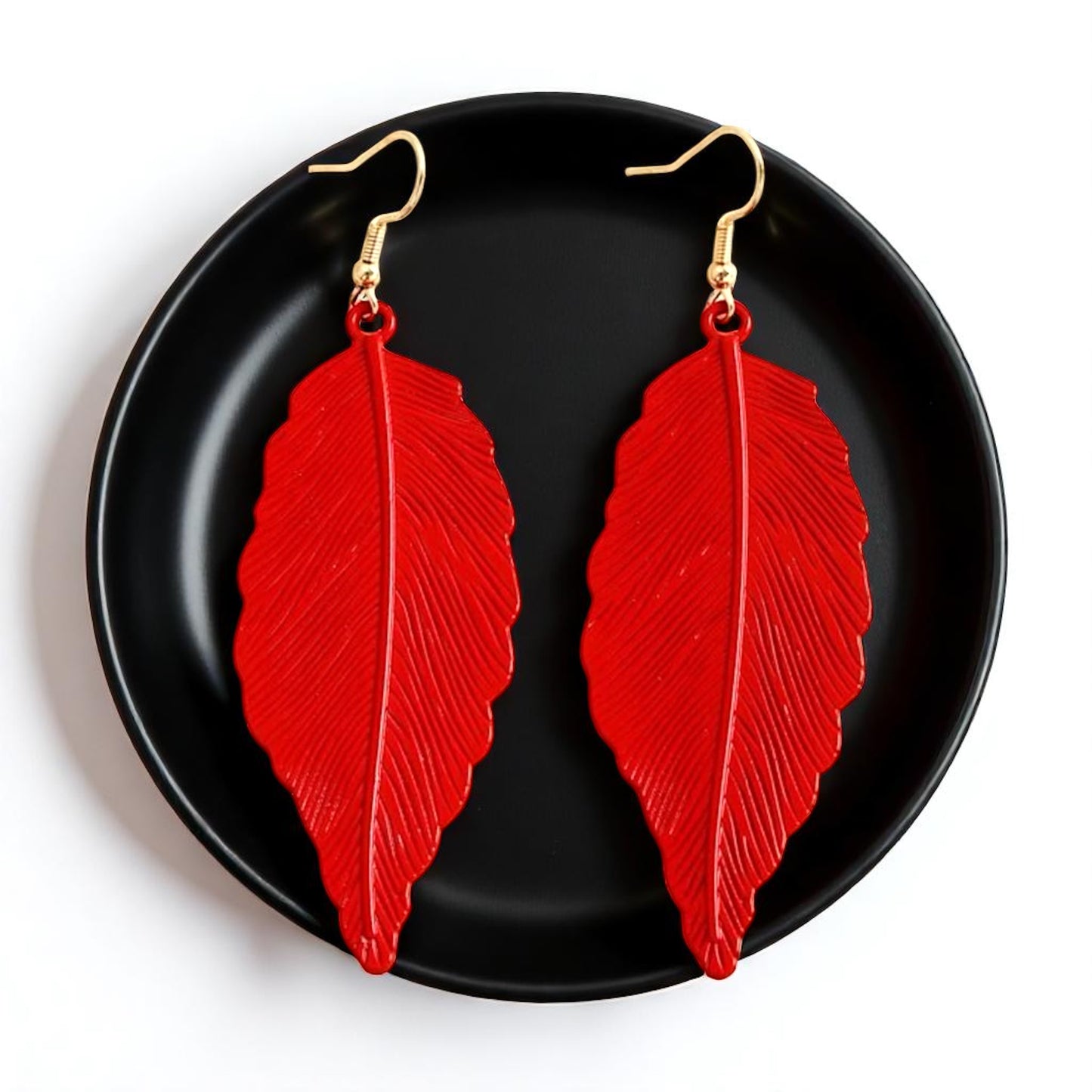 Embrace Autumn's Charm with Red Leaf Earrings! 🍂 - Rhythms of Grace Creative
