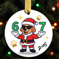 "Santa 6-7" Ornament – Sleighin' the Holiday Game!