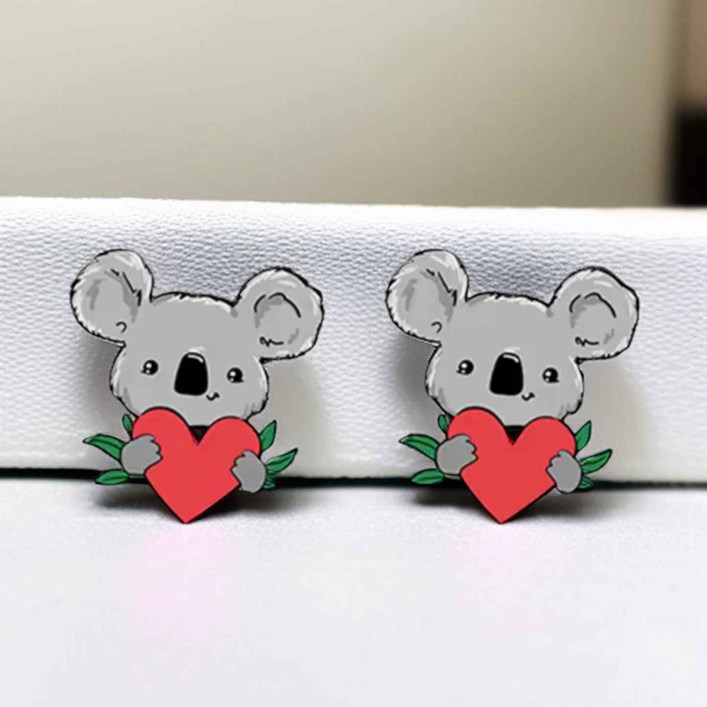 Koala-ty Cuties: Adorable Cartoon Koala Stud Earrings!