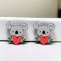 Koala-ty Cuties: Adorable Cartoon Koala Stud Earrings!